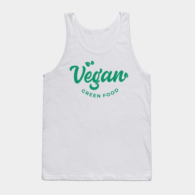 Vegan Green Food Tank Top by Islanr